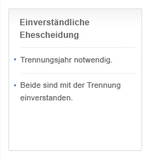 Einverständliche Ehescheidung
