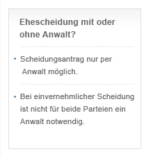 Braucht man für eine Ehescheidung einen Rechtsanwalt?