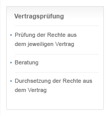 Vertragsprüfung